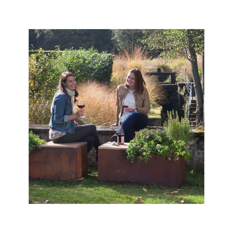 OFYR Herb Garden Bench Corten - Image 4
