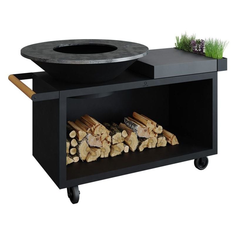 OFYR Island Black 100 PRO Ceramic Dark Grey Outdoor Kitchen