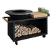 OFYR Island Black 100 PRO Teak Wood Outdoor Kitchen