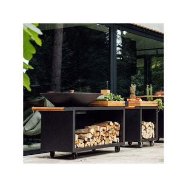 OFYR Island Black 100 PRO Teak Wood Outdoor Kitchen - Image 2