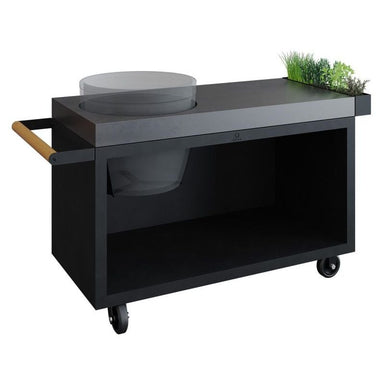 OFYR Kamado Table Black 135 PRO Concrete - Big Green Egg