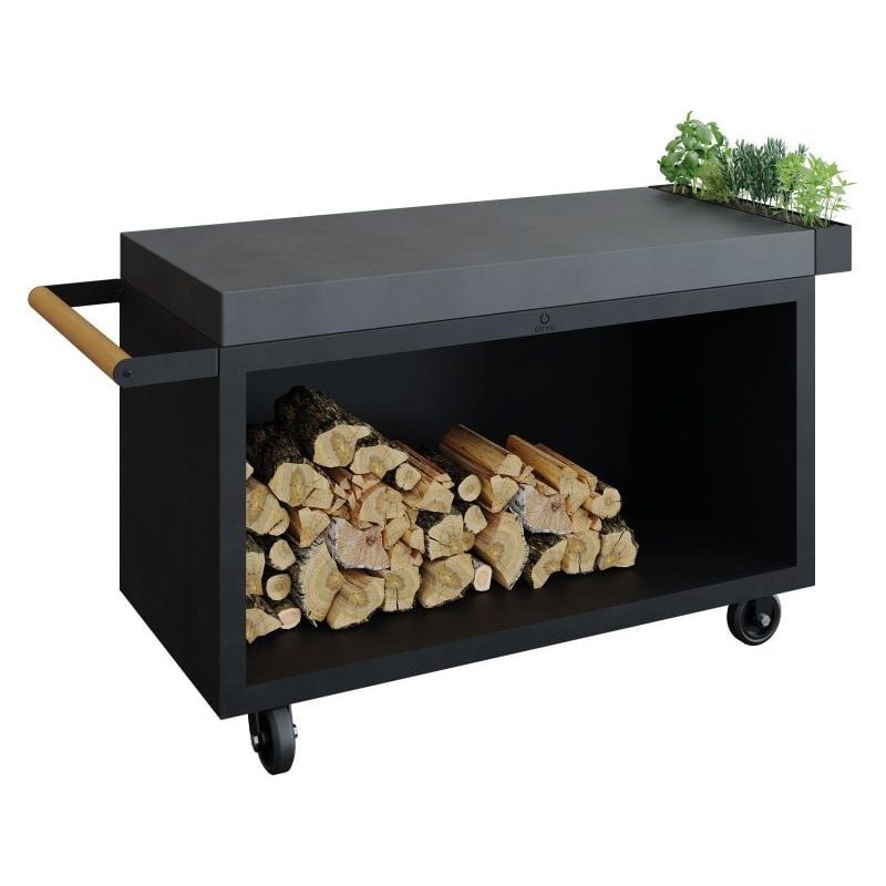 OFYR Mise en Place Table Black 135 PRO Dark Grey Ceramic