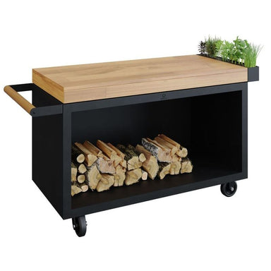 OFYR Mise en Place Table Black 135 PRO Teak Wood