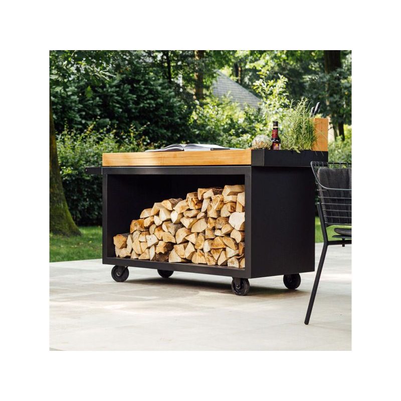 OFYR Mise en Place Table Black 135 PRO Teak Wood - Image 2