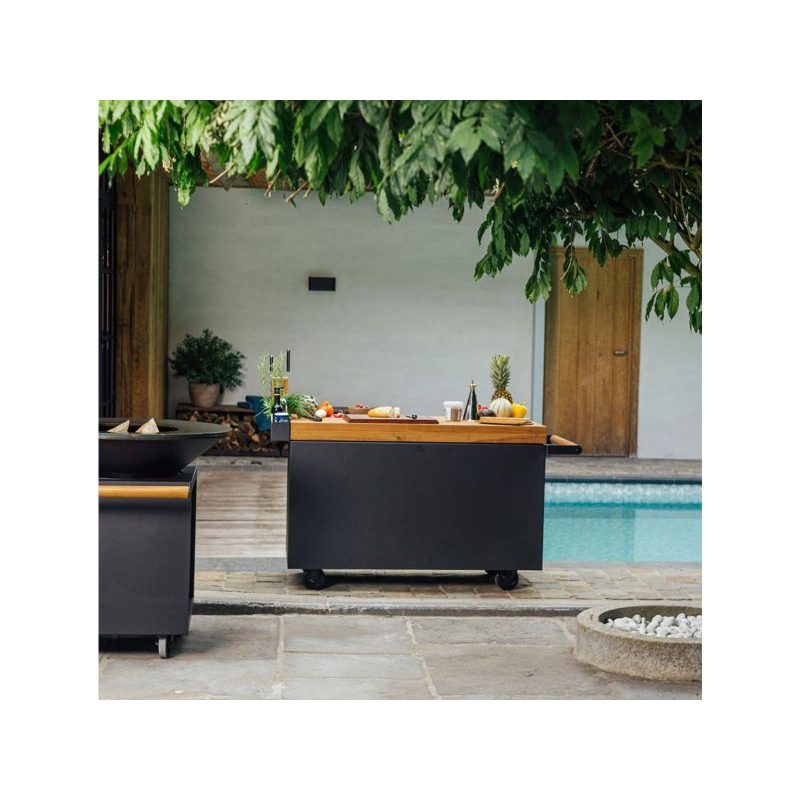 OFYR Mise en Place Table Black 135 PRO Teak Wood - Image 5