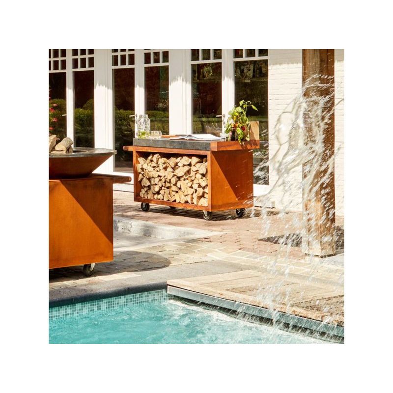 OFYR Mise en Place Table Corten 135 PRO Dark Grey Ceramic - Image 2