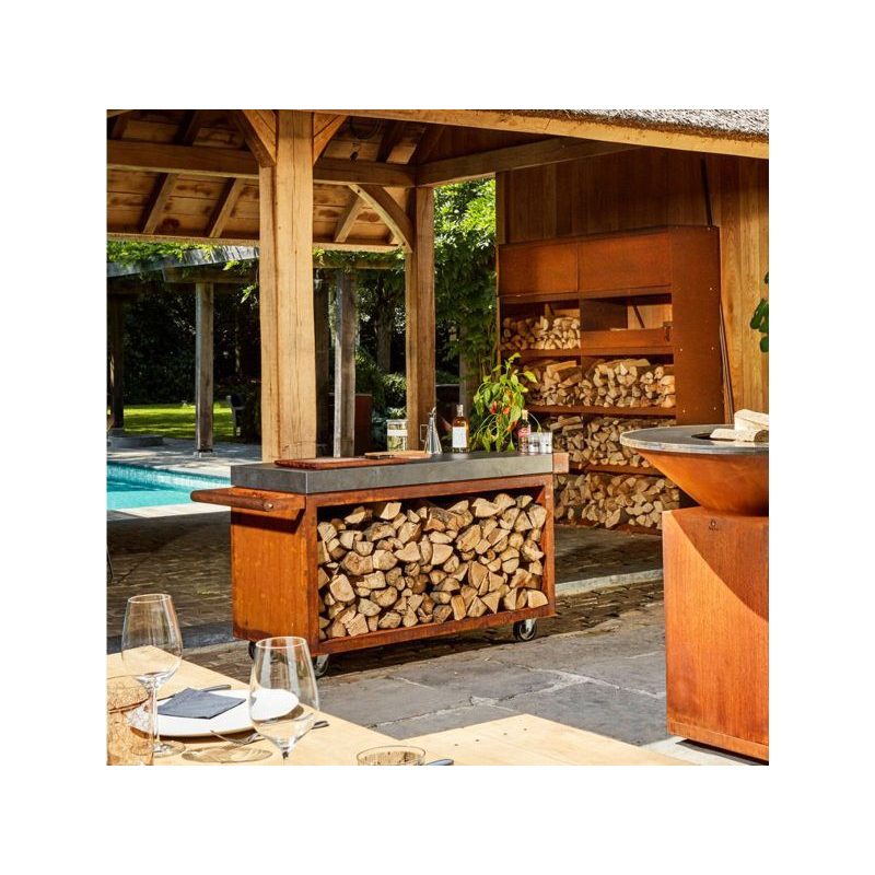 OFYR Mise en Place Table Corten 135 PRO Dark Grey Ceramic - Image 3