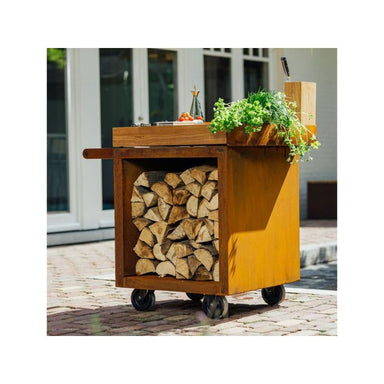 OFYR Mise en Place Table Corten 65 PRO Teak Wood - Image 2