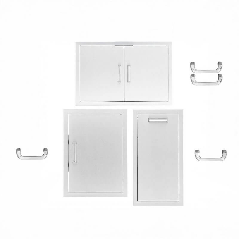 PCM 3-Piece Outdoor Kitchen Storage Package — Both Traditional & Contempo Handles Included | Made in USA