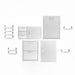 PCM 4-Piece Outdoor Kitchen Storage Package — Both Traditional & Contempo Handles Included | Made in USA