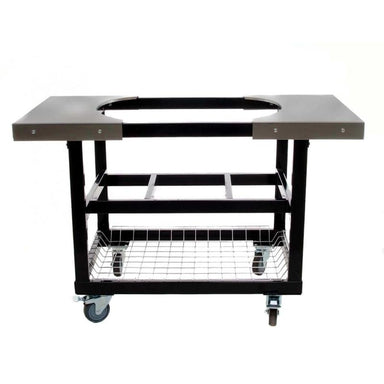 Primo PG00320 Steel Cart With Stainless Steel Side Tables For Oval Junior