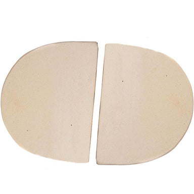 Primo PG00325 Ceramic Heat Deflector Plates For Oval Junior 200 - Front View
