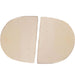 Primo PG00325 Ceramic Heat Deflector Plates For Oval Junior 200 - Front View