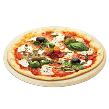 Primo PG00348 Natural Finished 16 Inch Pizza Stone - Lifestyle