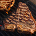 Primo PG00361 Half Moon Cast Iron Searing Grate For Oval XL - Grilling Steaks - Sear Mark Closeup