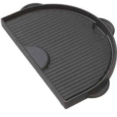 Primo PG00362 Half Moon Cast Iron Griddle For Oval Junior - Grooved Side