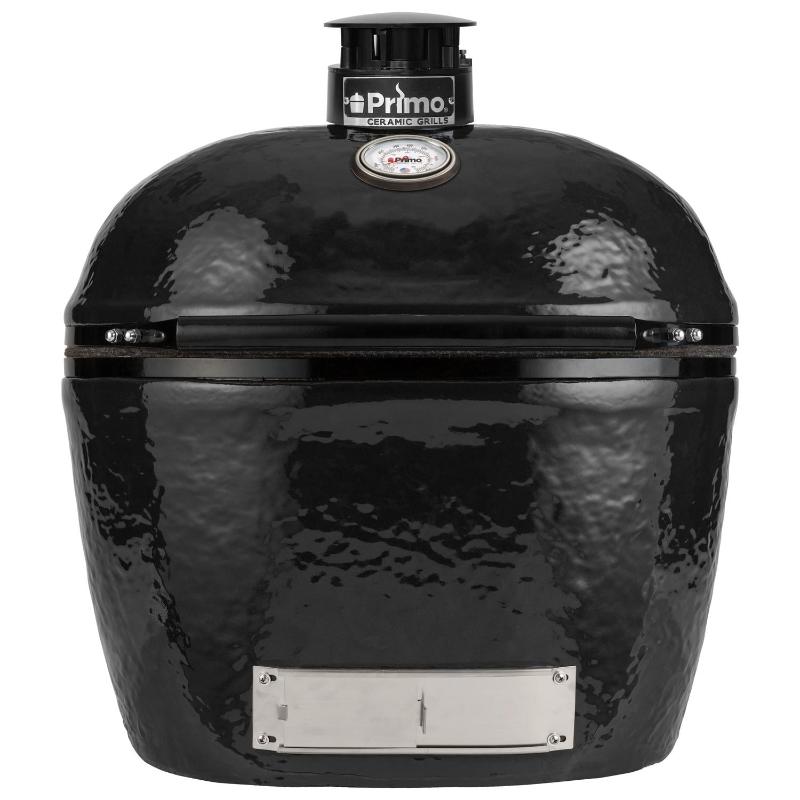 Primo Oval XL 400 Ceramic Kamado Grill in Gloss Black 