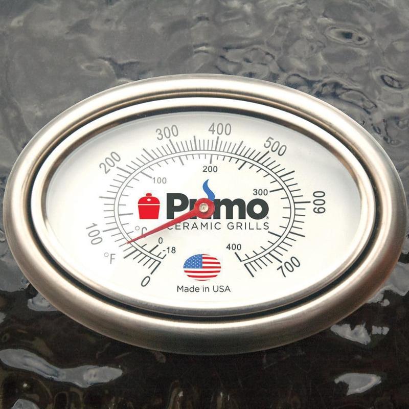 Primo Round Ceramic Kamado Grill | Easy To Read Temperature Gauge