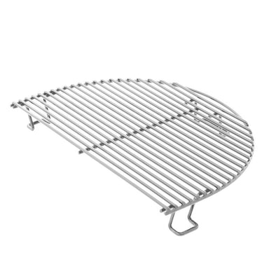 Primo Stainless Steel Half Rack Cooking Grate For Oval Large - 177805 - Stainless Steel Grate