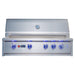 RCS 38-Inch Cutlass Elite Built-In Gas Grill CEG38 Closed Hood Blue LED Knobs