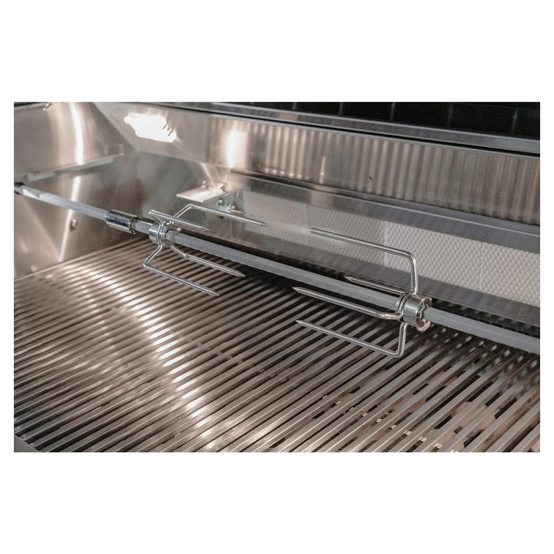 RCS Cutlass Elite Grill Stainless Rotisserie Motor Forks and Rod Included