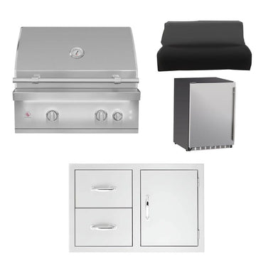 Summerset 30-Inch Quest 4-Piece Outdoor Kitchen Package