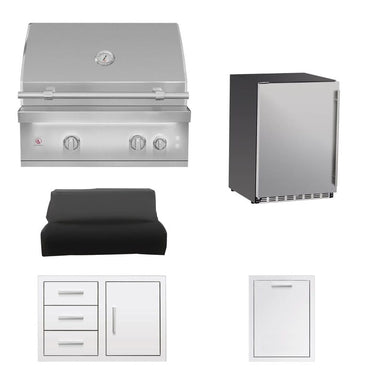 Summerset 30-Inch Quest 5-Piece Outdoor Kitchen Package