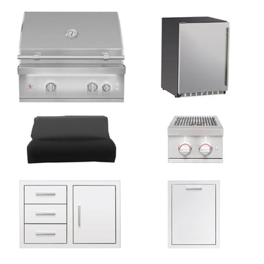 Summerset 30-Inch Quest 6-Piece Outdoor Kitchen Package