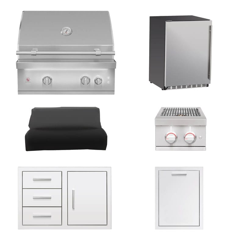 Summerset 30-Inch Quest 6-Piece Outdoor Kitchen Package