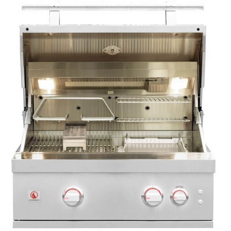 Summerset Quest 30 Inch Gas Grill Open Interior