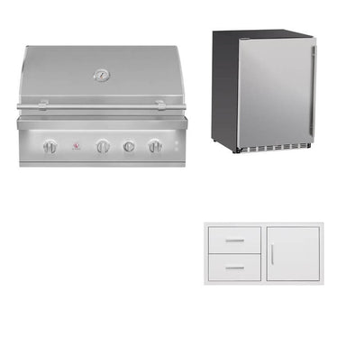 Summerset 36-Inch Quest 3-Piece Outdoor Kitchen Package