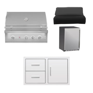 Summerset 36-Inch Quest 4-Piece Outdoor Kitchen Package