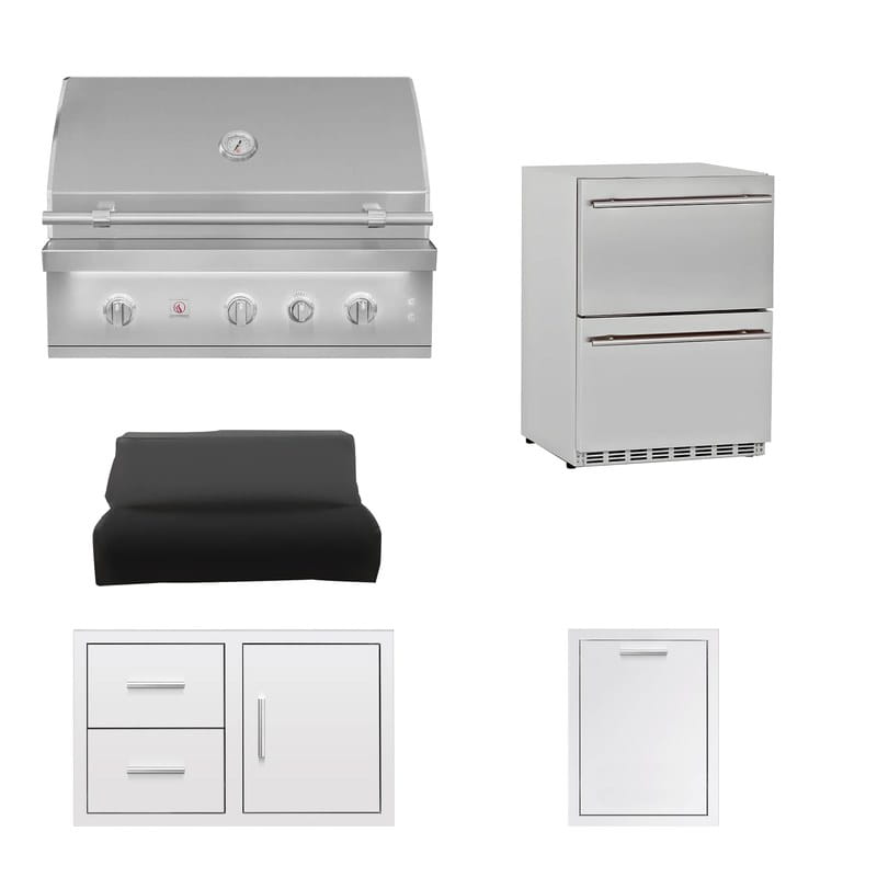 Summerset 36-Inch Quest 5-Piece Outdoor Kitchen Package