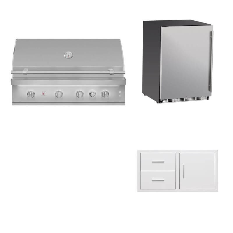 Summerset 42-Inch Quest 3-Piece Outdoor Kitchen Package