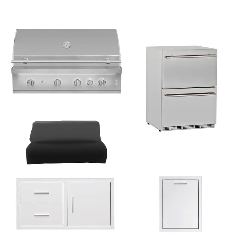 Summerset 42-Inch Quest 5-Piece Outdoor Kitchen Package