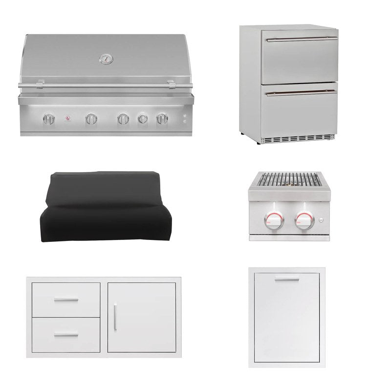 Summerset 42-Inch Quest 6-Piece Outdoor Kitchen Package