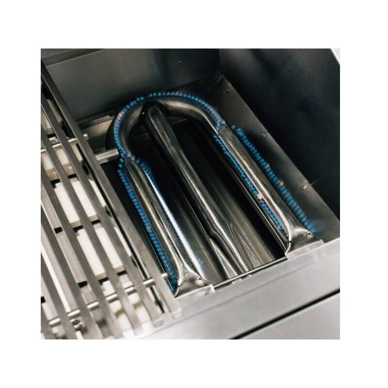 Summerset Quest Grill U Burner Blue Flame Close Up