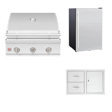 Summerset 25-Inch Sizzler 3-Piece Outdoor Kitchen Package