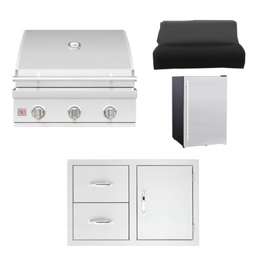 Summerset 25-Inch Sizzler 4-Piece Outdoor Kitchen Package