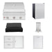 Summerset 25-Inch Sizzler 6-Piece Outdoor Kitchen Package