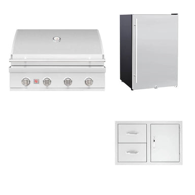 Summerset 32-Inch Sizzler 3-Piece Outdoor Kitchen Package