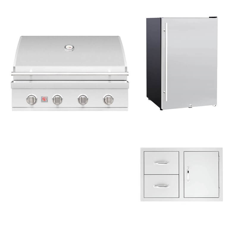 Summerset 32-Inch Sizzler 3-Piece Outdoor Kitchen Package