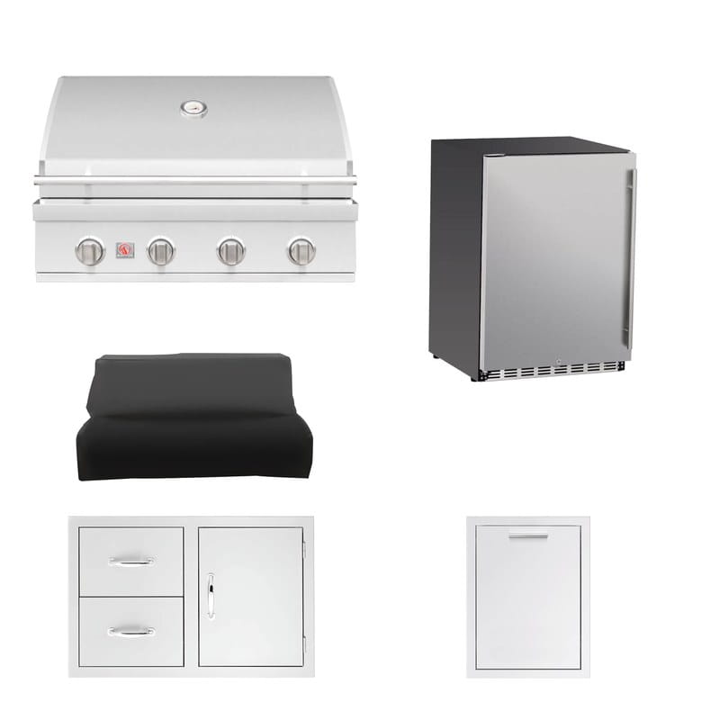 Summerset 32-Inch Sizzler 5-Piece Outdoor Kitchen Package