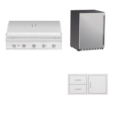 Summerset 40-Inch Sizzler 3-Piece Outdoor Kitchen Package