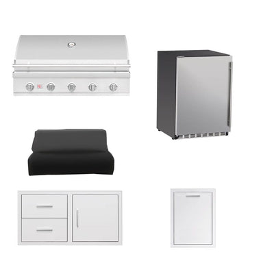 Summerset 40-Inch Sizzler 5-Piece Outdoor Kitchen Package