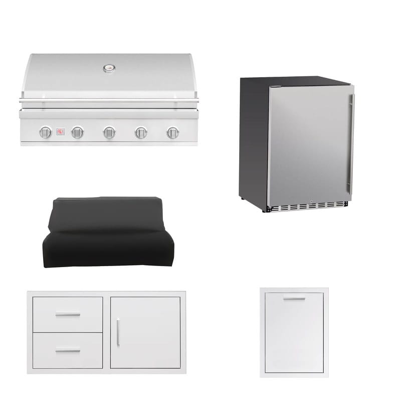 Summerset 40-Inch Sizzler 5-Piece Outdoor Kitchen Package