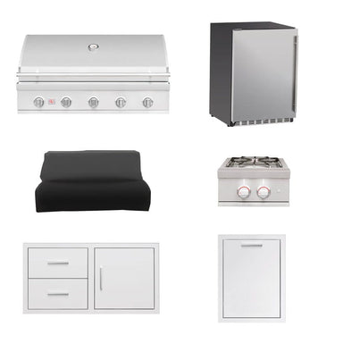 Summerset 40-Inch Sizzler 6-Piece Outdoor Kitchen Package