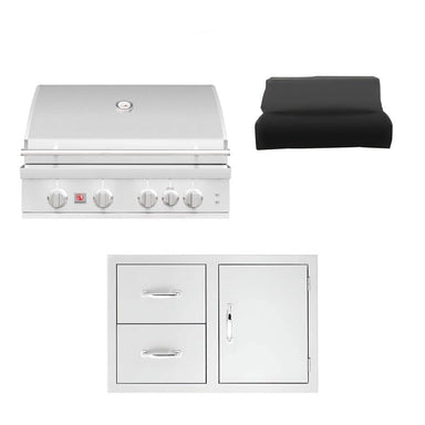 Summerset 32-Inch Sizzler Pro 3-Piece Outdoor Kitchen Package