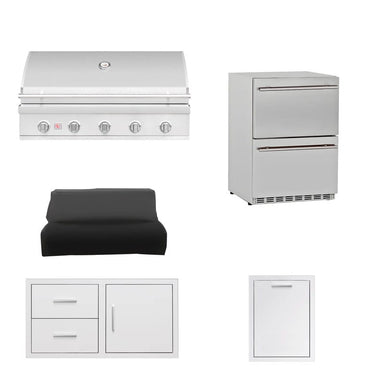 Summerset 40-Inch Sizzler Pro 5-Piece Outdoor Kitchen Package