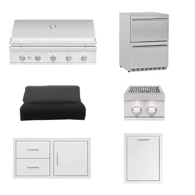 Summerset 40-Inch Sizzler Pro 6-Piece Outdoor Kitchen Package